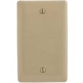 Hubbell Wiring 1-Gang Ivory Box Mount Blank Wall Plate P13I